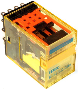 RU42S-C-D48 – Relay 5a 48vdc Ice Cube w/ light & check button , 4 pole w/ Bi-furcated contacts RU42S-C-D48 – Relay 5a 48vdc Ice Cube w/ light & check button , 4 pole w/ Bi-furcated contacts