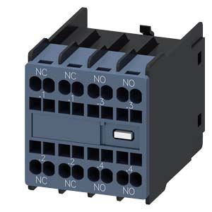 3RH2911-2HA22 – Auxiliary switch on the front, 2 NO + 2 NC Current path 1 NC, 1 NC, 1 NO, 1 NO for 3RH and 3RT spring-type terminal .1/.2, .1/.2, .3/.4, .3/.4 3RH2911-2HA22 – Auxiliary switch on the front, 2 NO + 2 NC Current path 1 NC, 1 NC, 1 NO, 1 NO for 3RH and 3RT spring-type terminal .1/.2, .1/.2, .3/.4, .3/.4