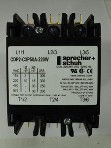 DEFINITE PURPOSE CONTACTOR 50A 3-P (CDP2-C3P50A-220W)