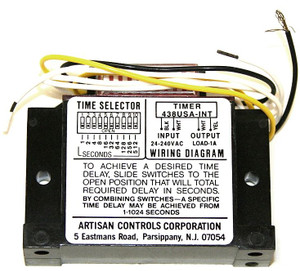 438USA-INT – Time Capsule - Off Delay, 24-240VAC,  1-1024 sec, 1A rated only! AC RATING ONY!!! NOT DC RATED!!!