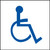 Signage, “handicapped” : 7” X