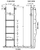 PL8-8 – Standard Pit Ladder, One-Piece, 12.75"W x 8’L, Welded Floor Brackets PL8-8 – Standard Pit Ladder, One-Piece, 12.75"W x 8’L, Welded Floor Brackets