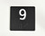 #9 Braille Plate – 4x4, White