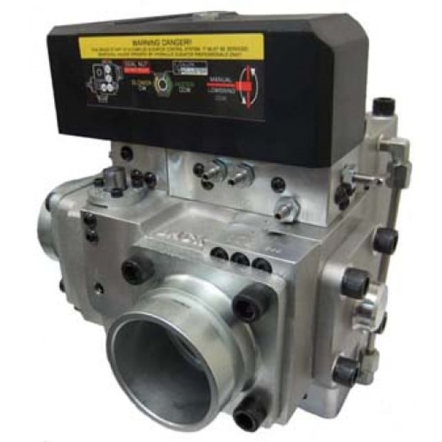 Maxton UC2A hydraulic elevator control valve, 1-1/4" ports, compact, 500 PSI max