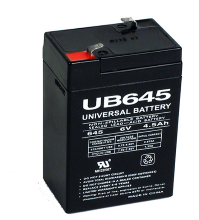EP-645 6V 4.5AH battery – sealed lead-acid backup power supply for elevator systems