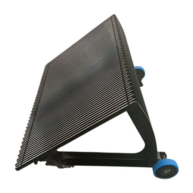 Otis 506/510 Escalator Step – side view showing step profile, cast aluminum body, and mounting points for rollers and step chain engagement in Otis 506/510 models.