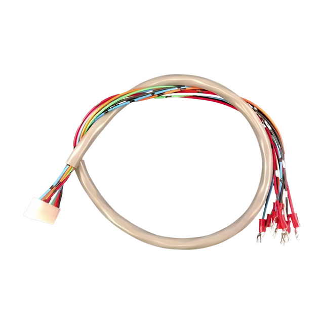MAC 104 wiring harness with pre-terminated connectors for elevator door operator installations.