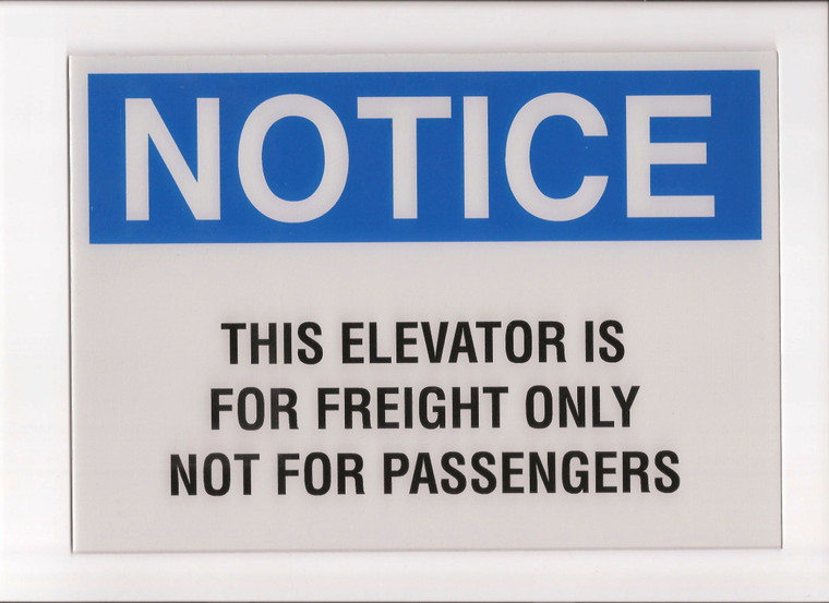 This Elev. For Freight Only