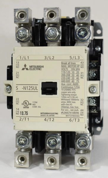 S-N125UL100V – Contactor, 100V, 100V Coil