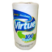Virtue Household Paper Towel, 2 Ply, 2 Ply, 11" x 9", 100 Sheets per Roll, 24 Rolls Per Case