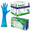 LIFE GUARD BLUE NITRILE EXAM GLOVES POWDER FREE MEDIUM 5 MIL 100/BX