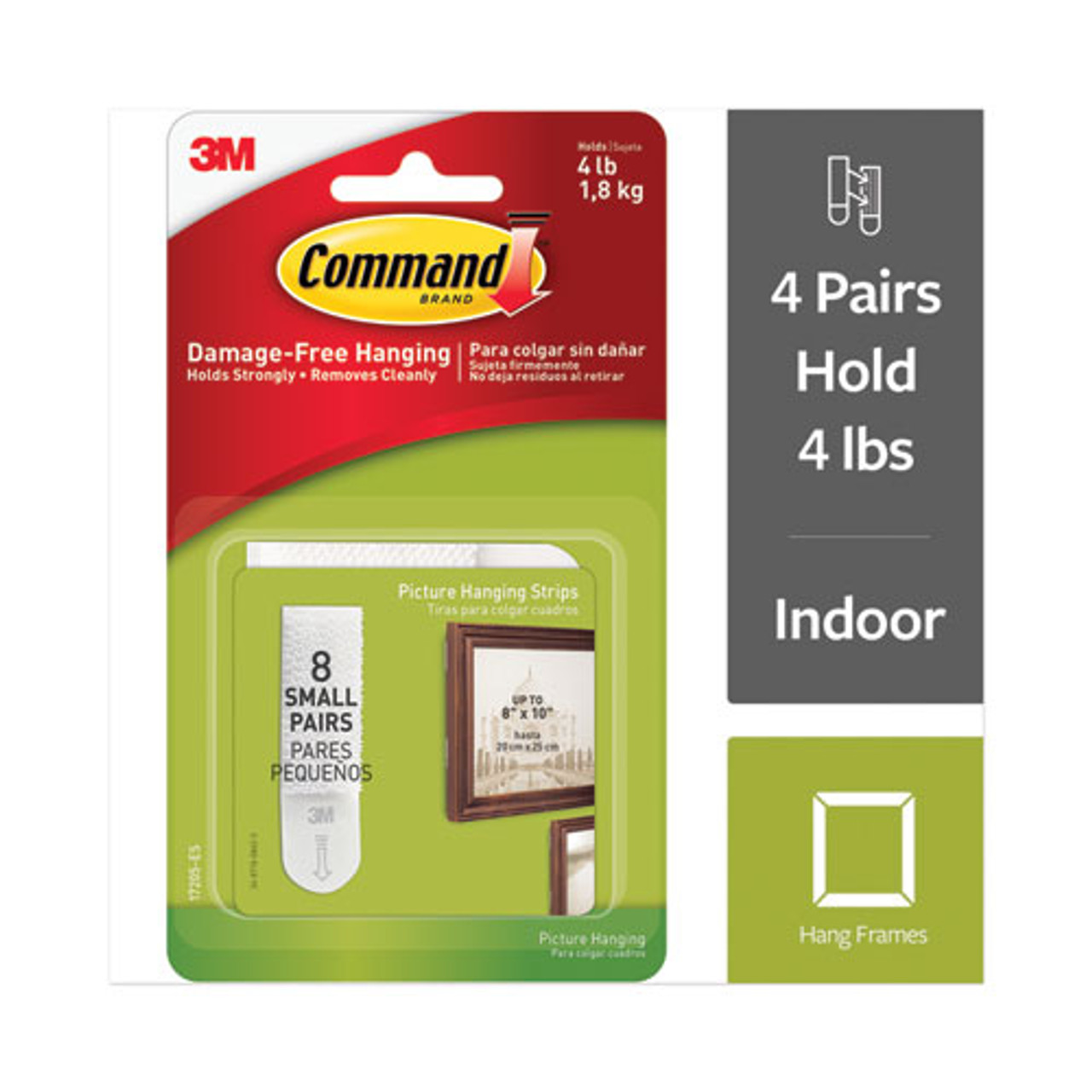 Command Picture Hanging Strips, Small - 8 pairs