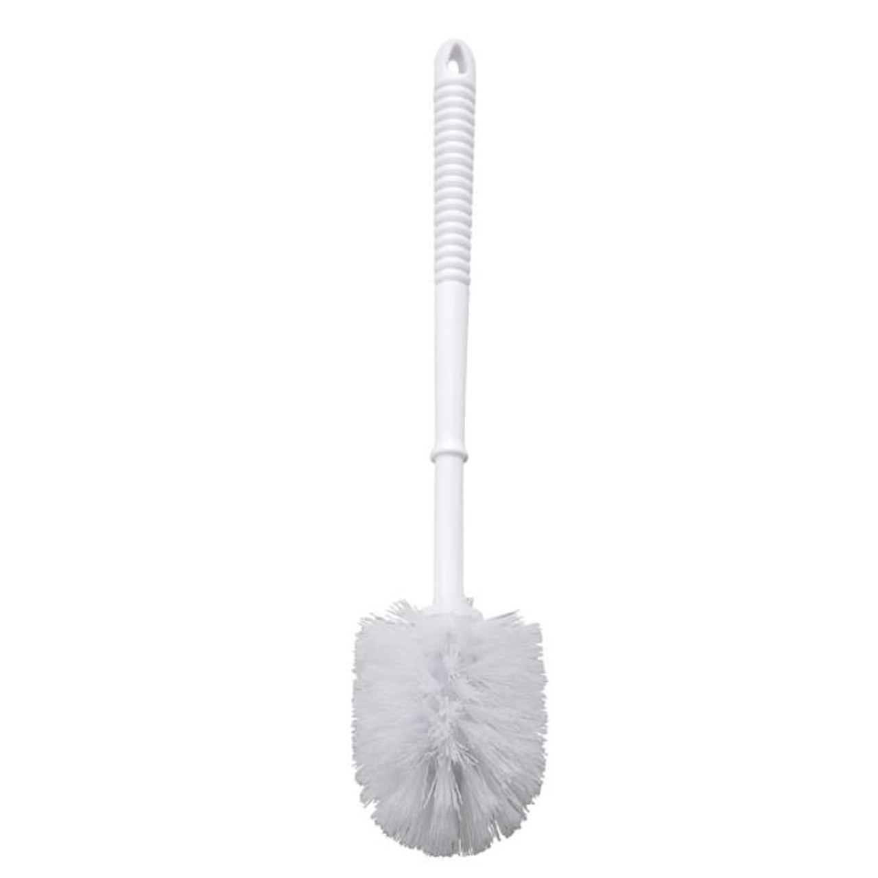 White Toilet Bowl Cleaning Brush with Storage Cup - Parish Supply