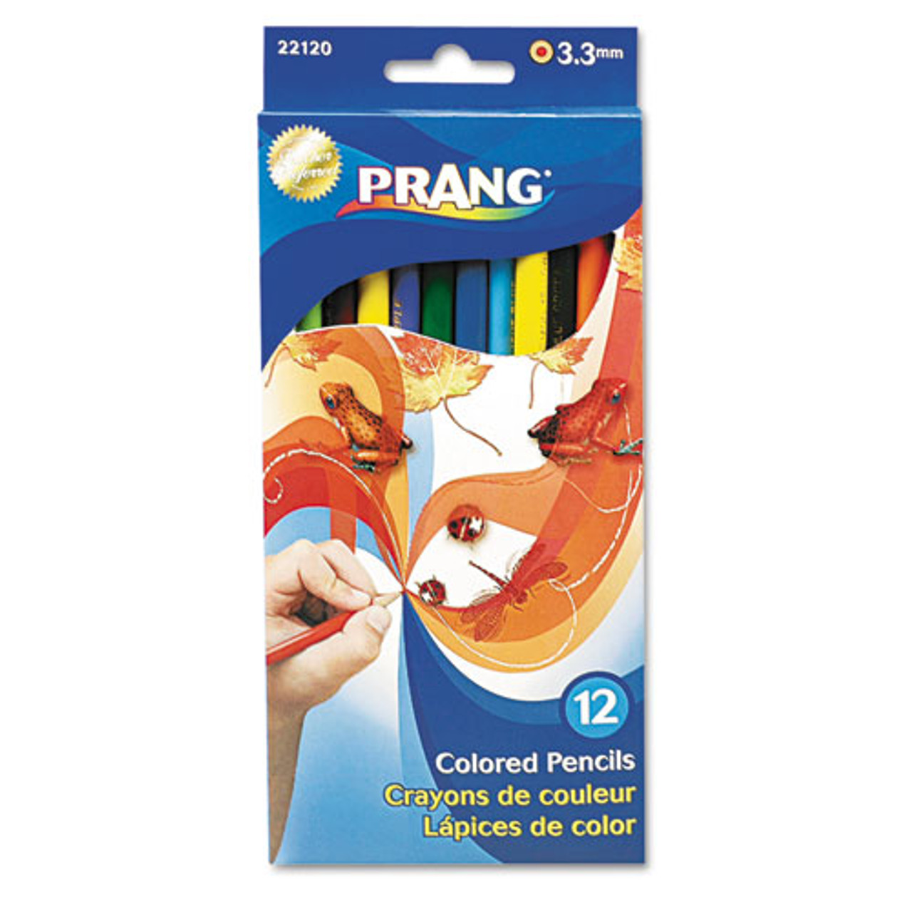 Prang Duo-Color Colored Pencil Sets, 3 mm, 2B (#1), Assorted Lead