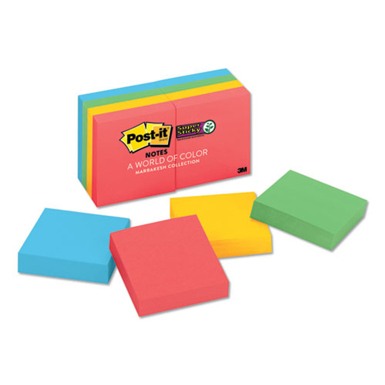 Post-it, Pads in Playful Primary Collection Colors, 2