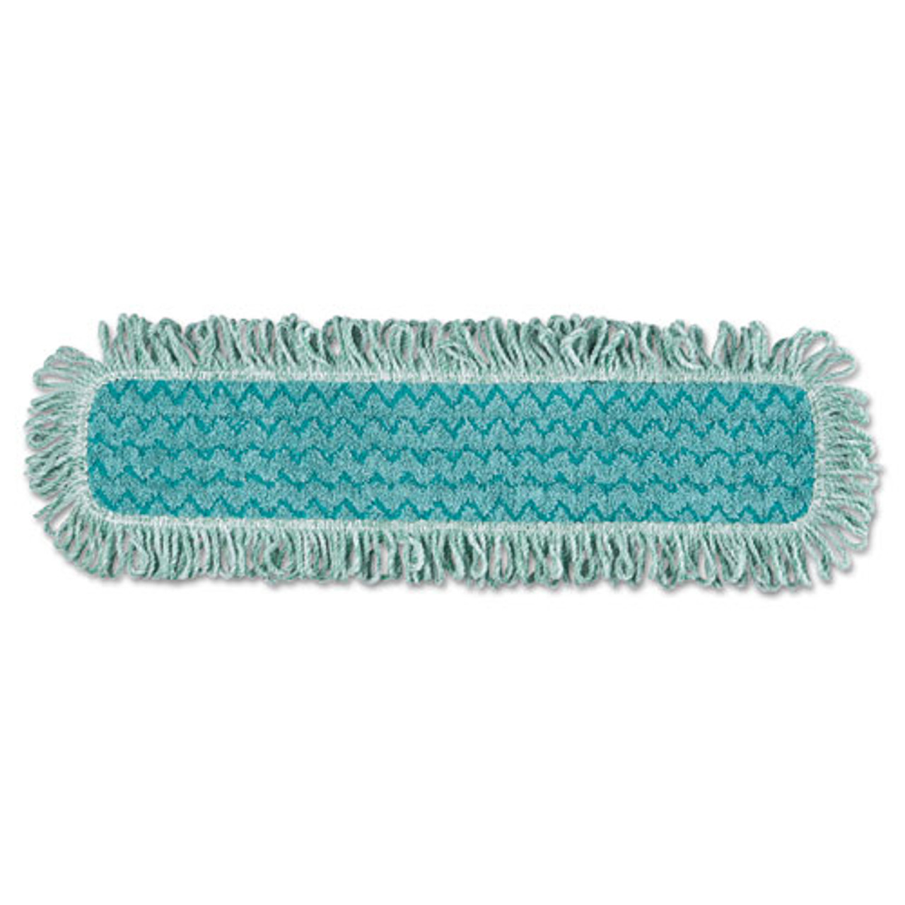 Rubbermaid Hygen Dust Mop Heads with Fringe, Green, 48, Microfiber