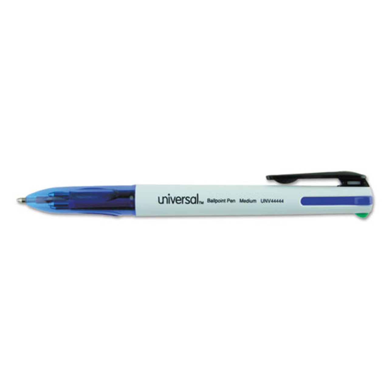 4-Color Multi-Function Ballpoint Pen, Retractable, Medium 1 mm