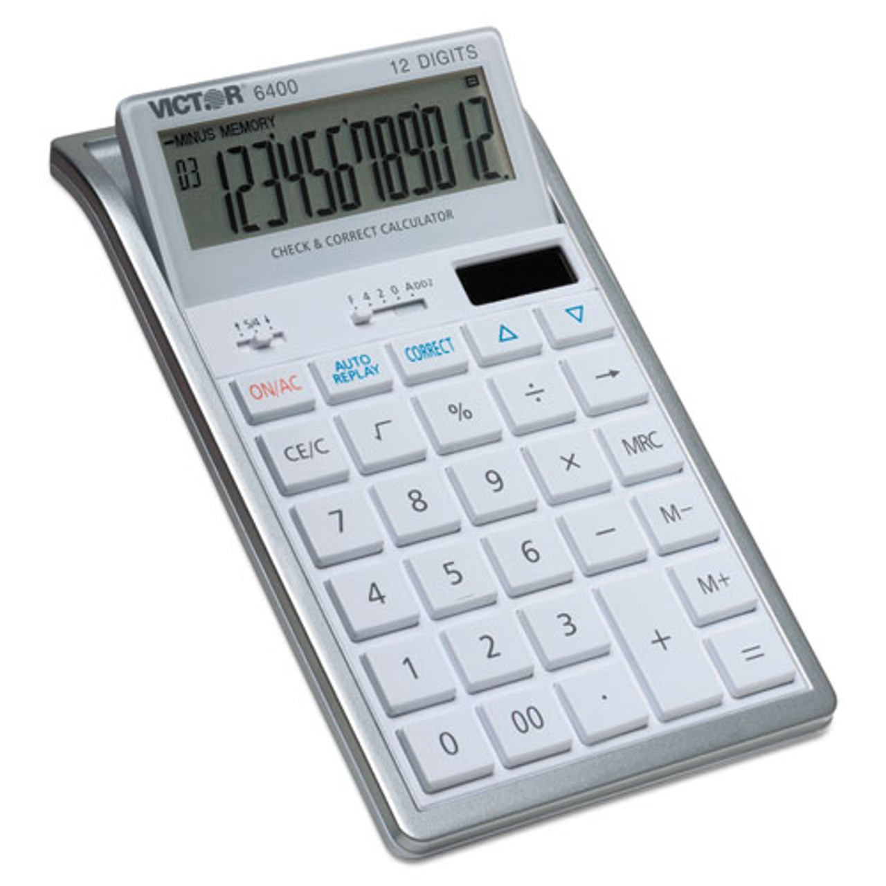 Victor, 6400 Desktop Calculator, 12-Digit Lcd (VCT6400)