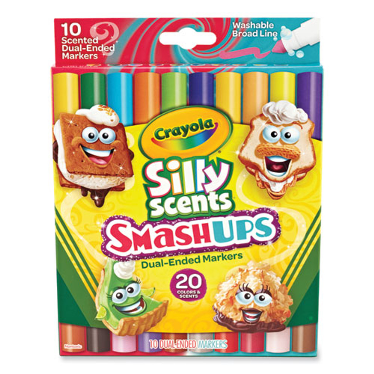 Mr. Sketch® Scented Watercolor Marker Penny Candy Set, Broad Chisel Tip,  Assorted Penny Candy Colors, 6/Pack