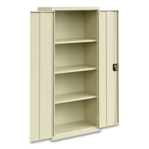 Fully Assembled Storage 3 Shelves, 30" X 15" X 66", Putty