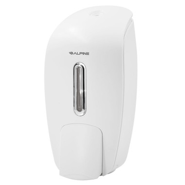 Alpine Industries 425-WHI 27 oz Wall-Mount Liquid Soap & Hand Sanitizer Dispenser - Manual, White - Janitorial Supplies -  Mobile Janitorial Supply