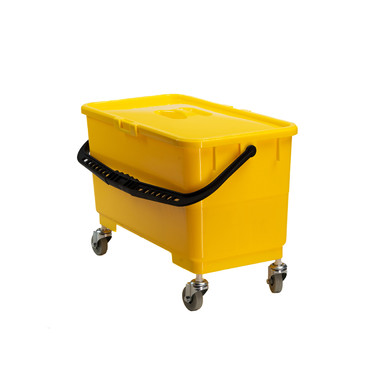 Rubbermaid Hygen Press Wring Bucket for Microfiber Flat Mops, Yellow