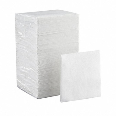 Beverage Napkins, White, 1 Ply, 4.75 x 4.5 4000/Carton