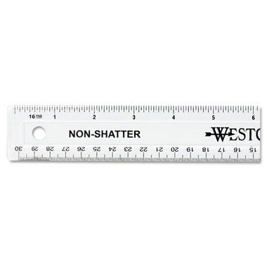 Westcott® Transparent Acrylic Ruler, 18