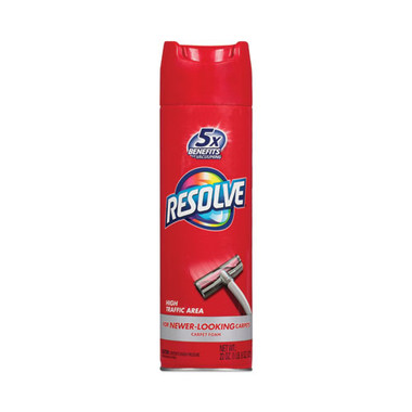 RESOLVE, Foam Carpet Cleaner, Foam, 22 Oz Aerosol Spray, 12/carton  (RAC00706CT)