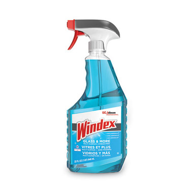 Windex Original Glass Cleaner, Fresh Scent, 32 oz Spray Bottle, 4/Carton