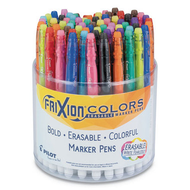 FriXion Fineliner Erasable Porous Point Pen, Stick, Fine 0.6 mm, Assorted  Ink and Barrel Colors, 72/Pack