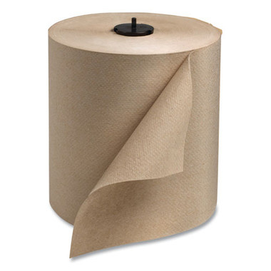 Gen Hardwound Towels, Brown, 1-Ply, Brown, 800ft, 6 Rolls/Carton