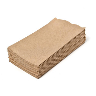 SUNNYCARE, 2-PLY BROWN DINNER NAPKIN 15" X 17" - 3000/CS