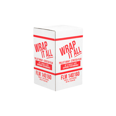 STRETCH FILM, CLEAR, 16" X 50 GA X 1500', 4 ROLLS PER CARTON