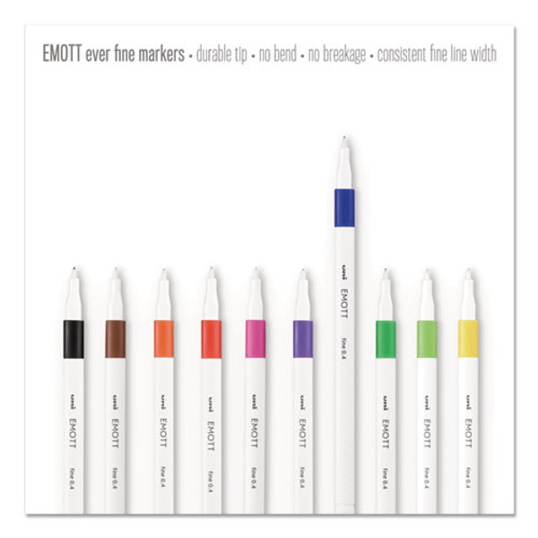 Ultimate Fine Point Porous Point Pens, Stick, Fine 0.4 mm, Assorted Ink  Colors, White Barrel, 30/Set - Office Express Office Products