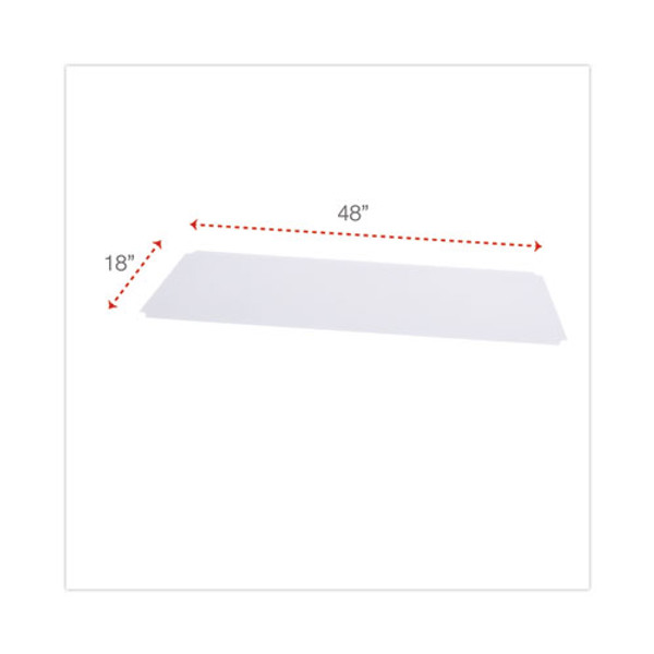 Alera ALESW59SL4818 Plastic 48 in. x 18 in. Shelf Liners For Wire Shelving  - Clear (4/Pack)