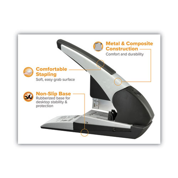 Bostitch® B8 Xtreme Duty Plier Stapler, 45-Sheet Capacity, 0.25 to 0.38  Staples, 2.5 Throat, Black/Charcoal Gray