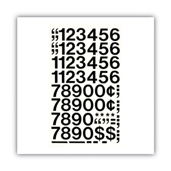 Chartpak Vinyl Letters & Numbers, CHA01030, 1H, Black, Helvetica