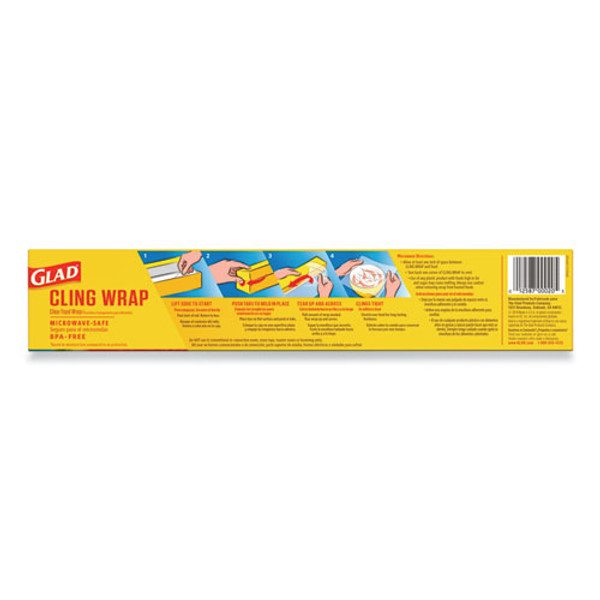 Glad Press'n Seal Food Plastic Wrap, 70 Square Foot Roll, 12 Rolls/Carton