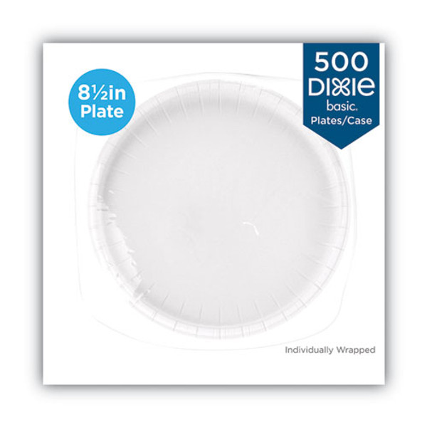 Chinet Paper Dinnerware, Plate, 10.5 dia, White, 500/Carton