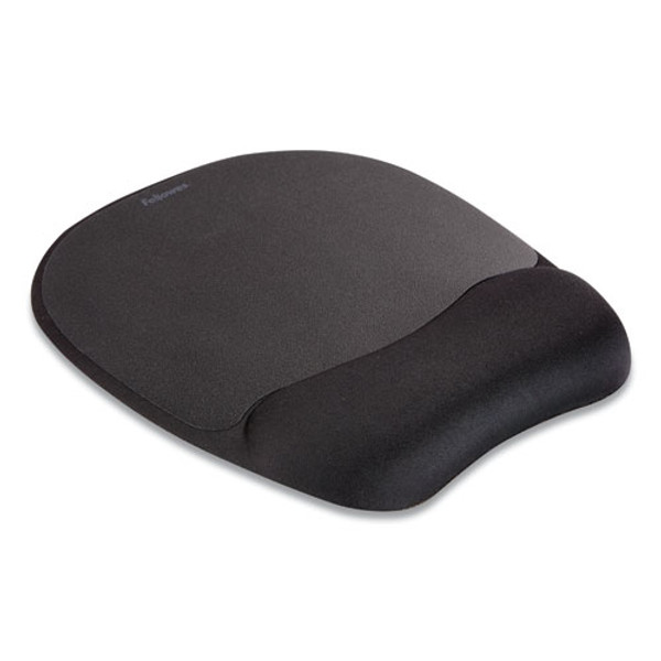 Fellowes Memory Foam Mouse Pad-Wrist Rest- Black