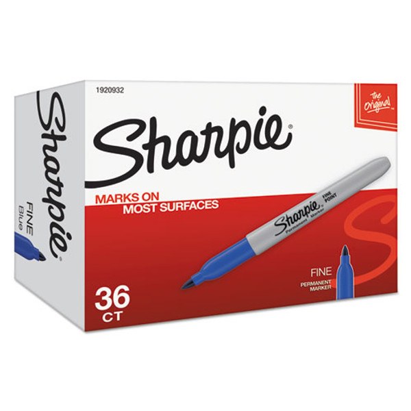 Sharpie® Fine Tip Permanent Marker Value Pack, Fine Bullet Tip, Assorted  Colors, 36/Pack