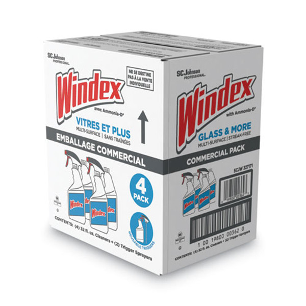 Windex Multi-Surface Vinegar Cleaner, Fresh Clean Scent, 23 oz Spray Bottle, 8-carton