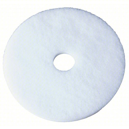 JANITORS FINEST®,  WHITE POLISHING PADS,   5 PER CARTON