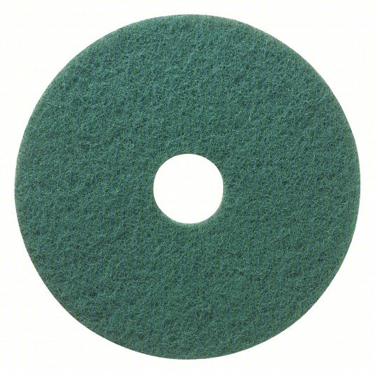 JANITORS FINEST®,  GREEN SCRUBBING PADS, 5 PER CARTON