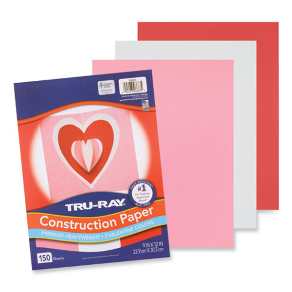 Tru-Ray Construction Paper, 70 lb Text Weight, 9 x 12, Assorted Holiday Colors, 150/Pack
