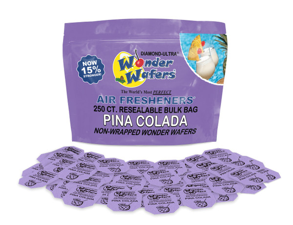 WONDER WAFERS, PINA COLADA, AUTO AIR FRESHENERS, 250 CT