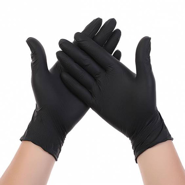 SUNNYCARE® BLACK NITRILE EXAM GLOVES POWDER FREE SMALL 5 MIL 100/BX