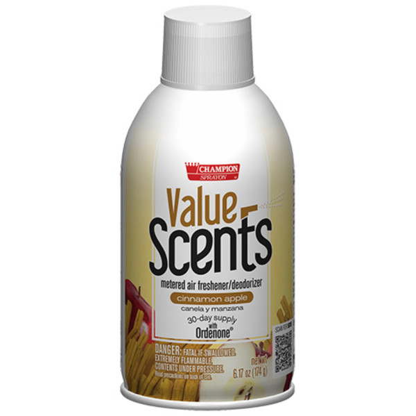 CHASE PRODUCTS VALUE SCENTS, METERED SPRAY, CINNAMON APPLE, 6.17 OZ, 12/CT (4385373)