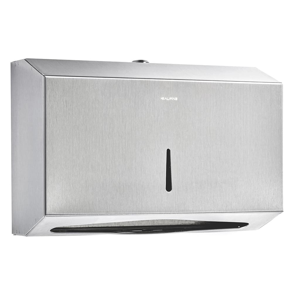 Alpine Industries Wall Mount Paper Towel Dispenser, Stainless (481S)